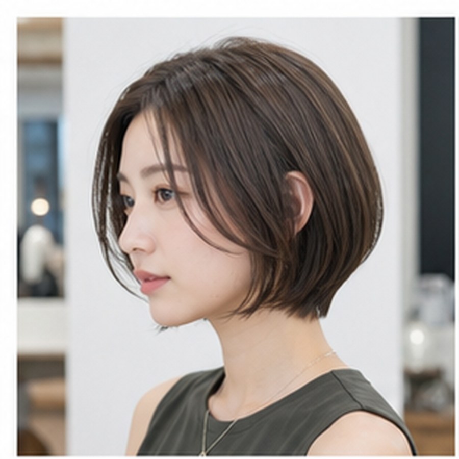丸みショートボブ